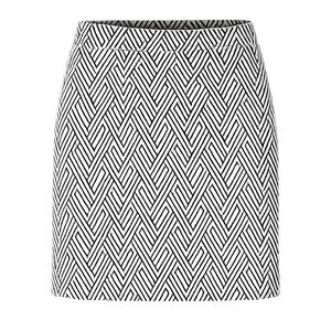 Banana Republic 4 Cotton Geometric Chevron Mod Office Professional Mini Skirt